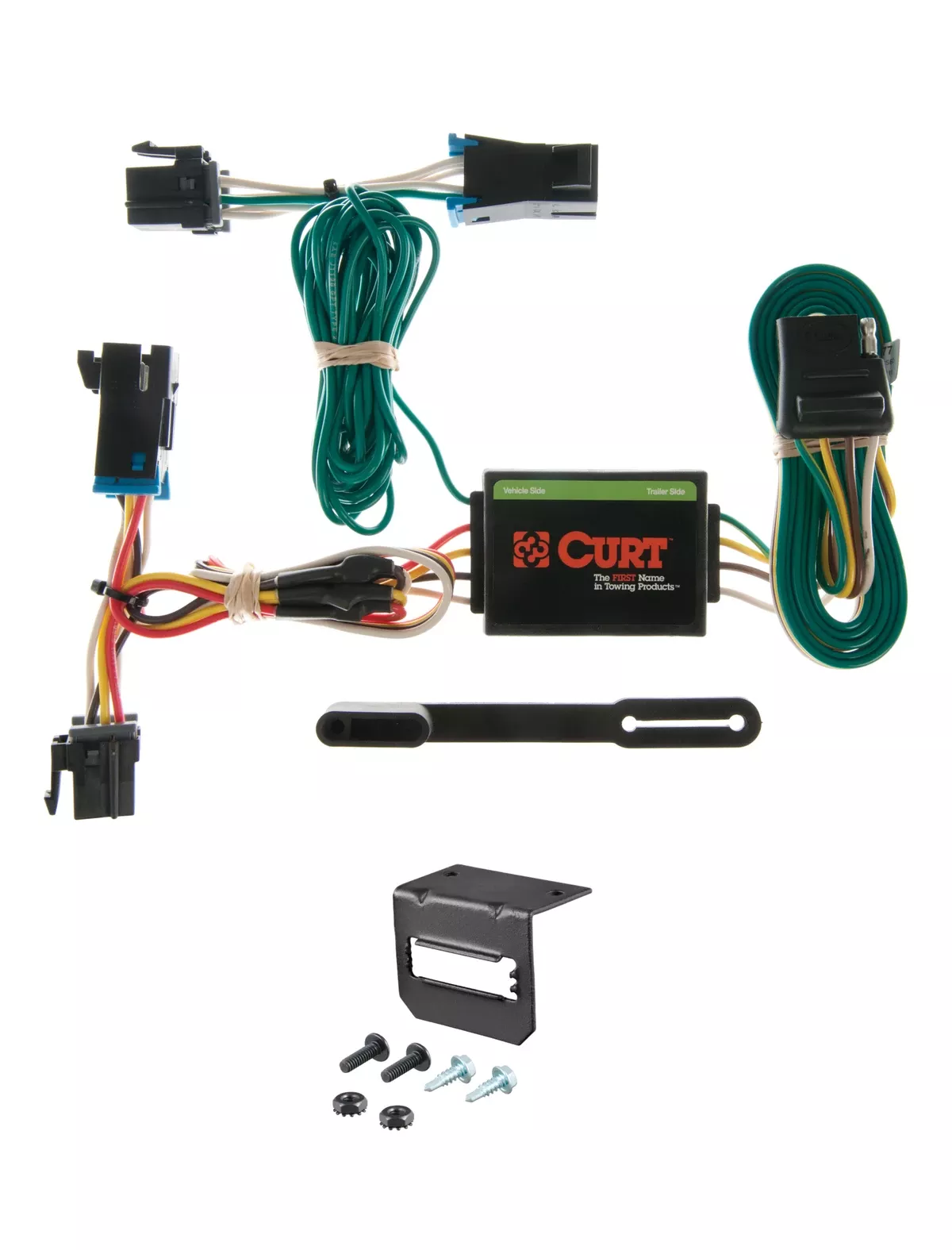 00-02 GMC Savana 2500 CURT 4-flat Plug and Play Trailer Wiring