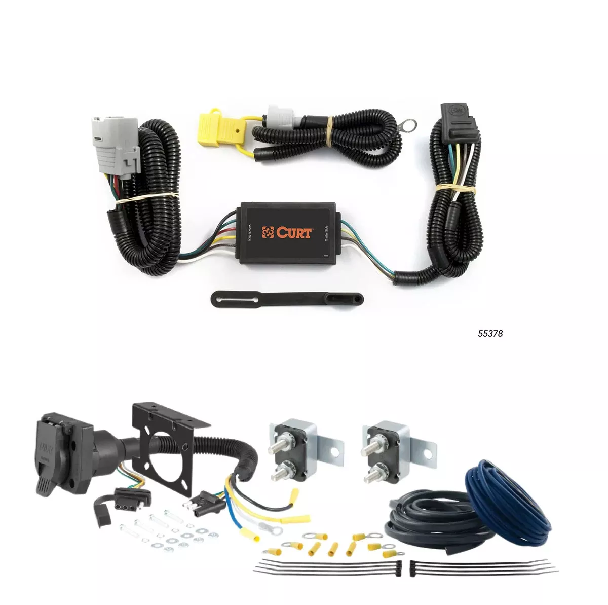 00 - 02 GMC Savana 3500 Excluding cutaway models CURT Trailer Brake Controller 7-Way Upgrade Kit7WK1133