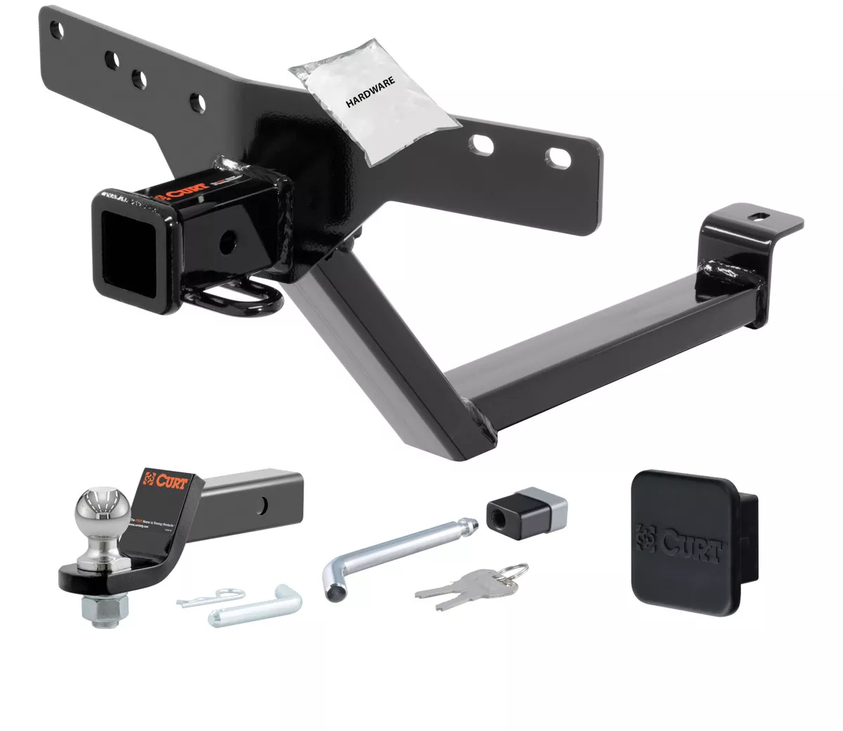 00 - 06 BMW X52in. CURT Trailer Hitch + Ball Mount + Cover + Lock Kit HWA173