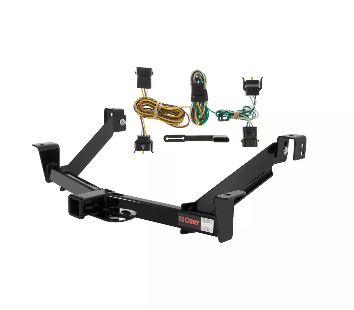 01 - 03 FordCurt 2", Class 3 Trailer Tow Hitch + 4-flat Wiring Kit 13106