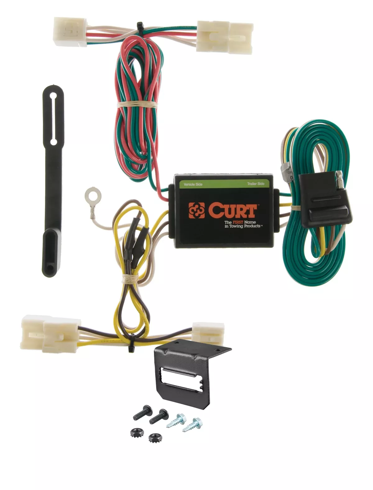 01-06 Hyundai Santa Fe CURT 4-flat Plug and Play Trailer Wiring