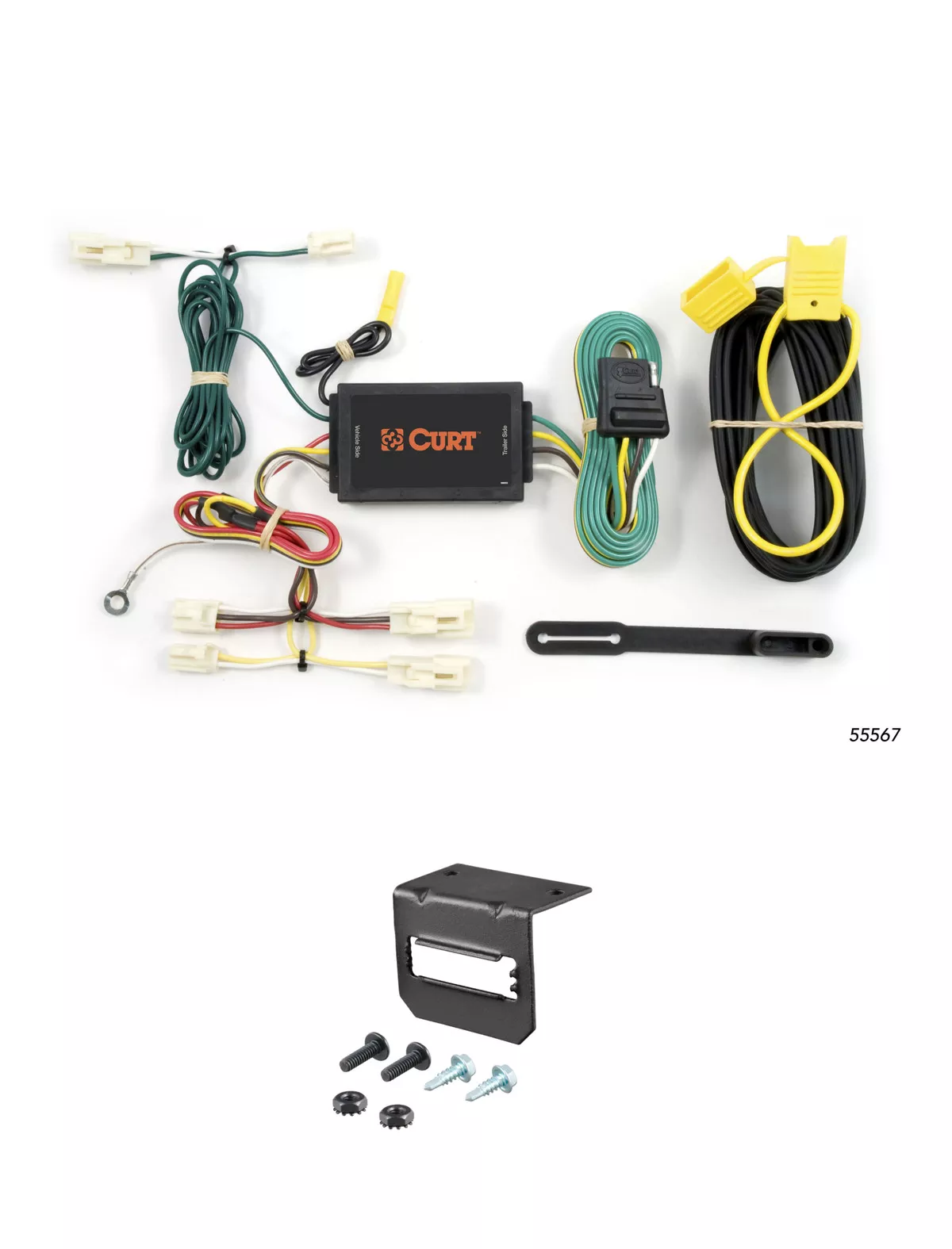 03-08 Mazda 6 Hatchback CURT 4-flat Plug and Play Trailer Wiring