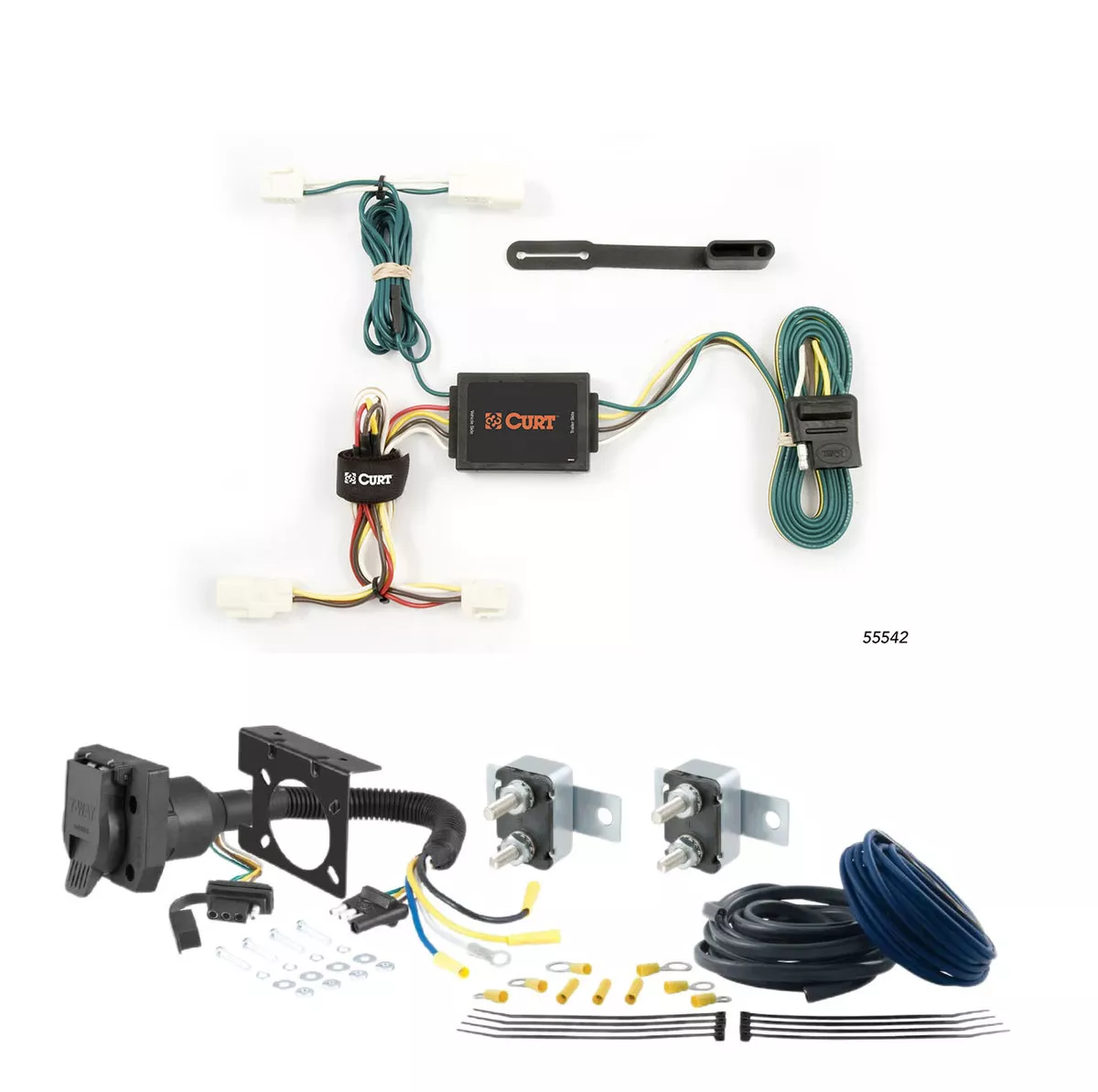 03 - 24 Chevrolet Express 3500 Excluding cutaway models CURT Trailer Brake Controller 7-Way Upgrade Kit7WK353