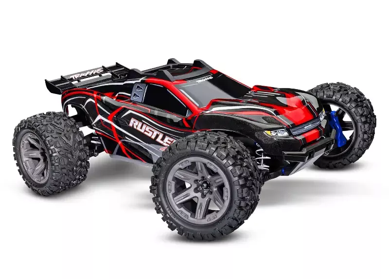 1/10 Rustler 4×4, 4WD, BL-2s, RTR: Red