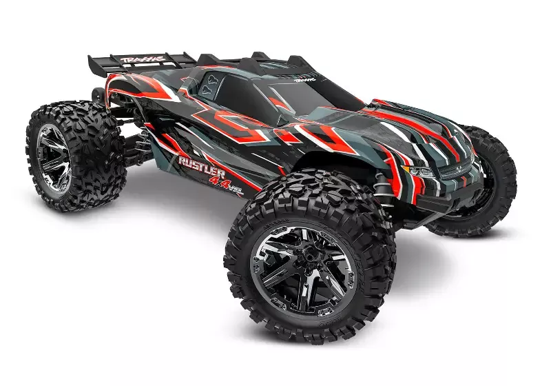 1/10 Rustler, 4WD, VXL (Requires battery & charger): Red