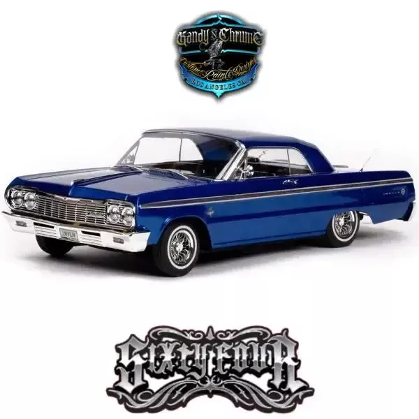 1/10 SixtyFour – ’64 Chevy Impala Hopping Lowrider: Blue