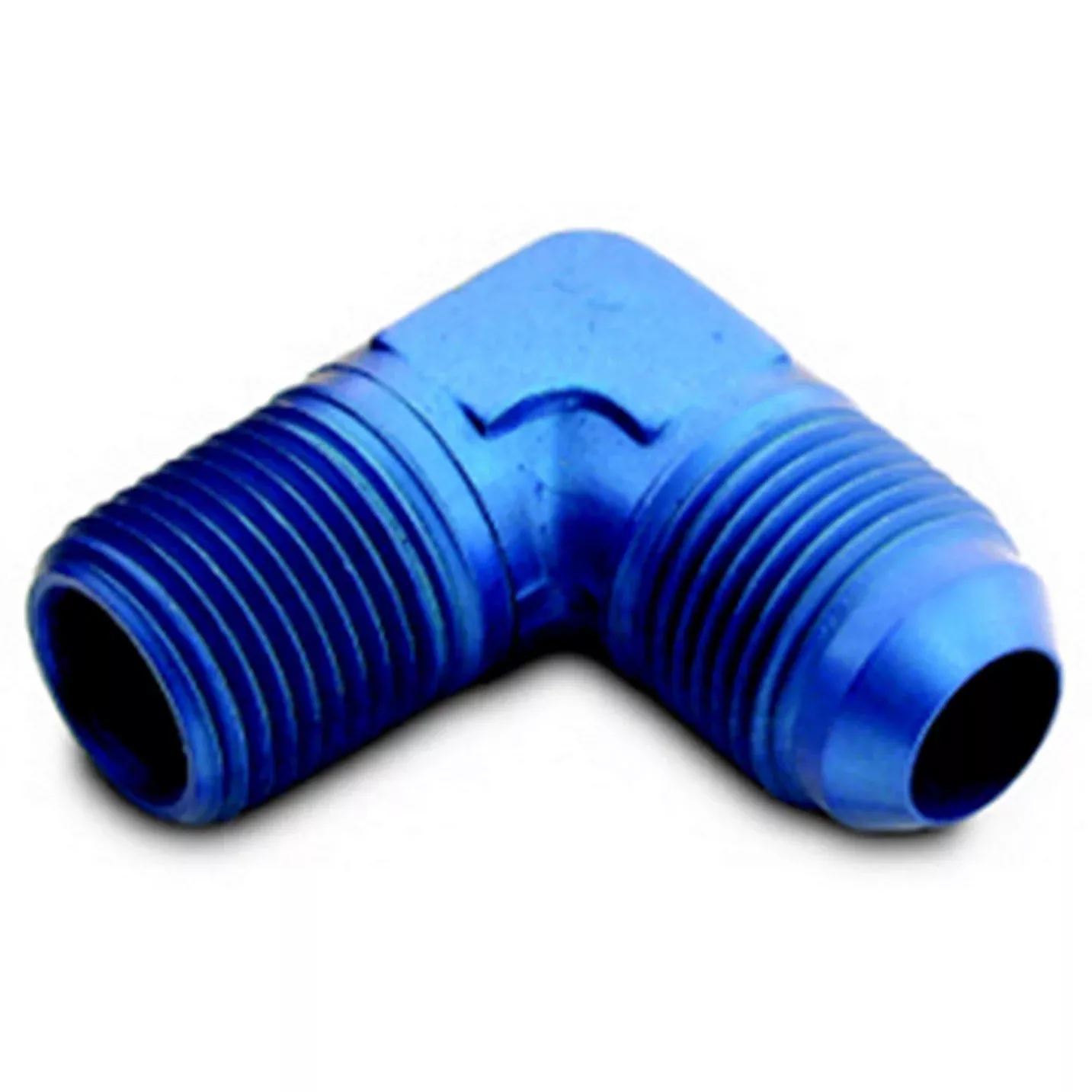A-1 Performance Plumbing -10 AN to 3/4" NPT 90 Degree Adapter Fitting - Blue