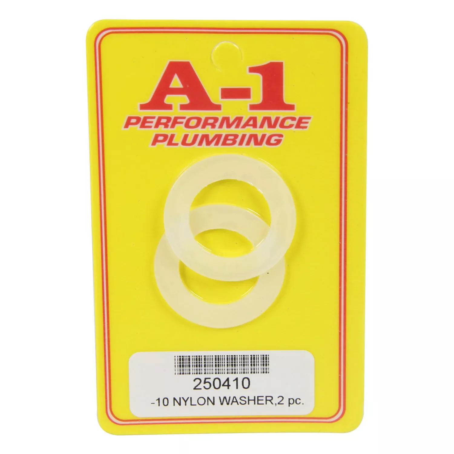 A-1 Performance Plumbing Poly Washer -10 AN - 1.379 in OD - 0.865 in ID - 0.07 in Thick (Pair)