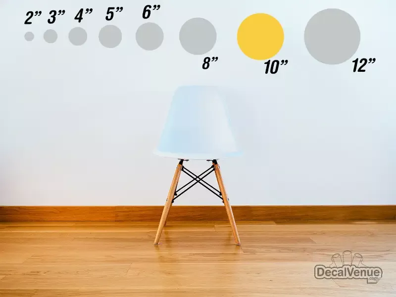 10 inch Polka Dot Circles Wall Decals