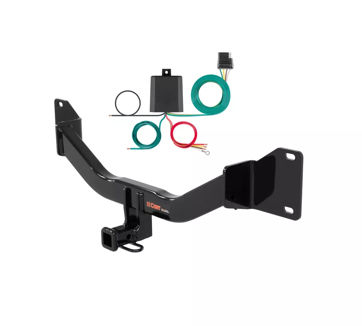 11 - 12 BMW 328i xDrive Wagon Curt 1-1/4", Class 1 Trailer Tow Hitch + 4-flat Wiring Kit 11367