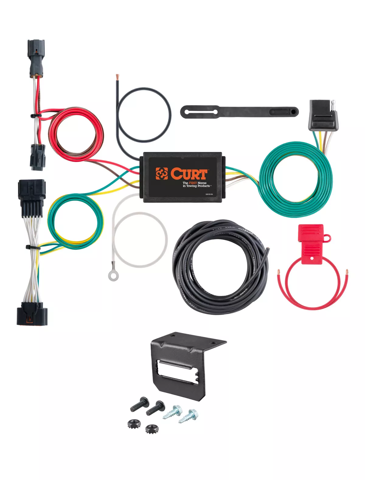 17-22 KIA Sportage CURT 4-flat Plug and Play Trailer Wiring