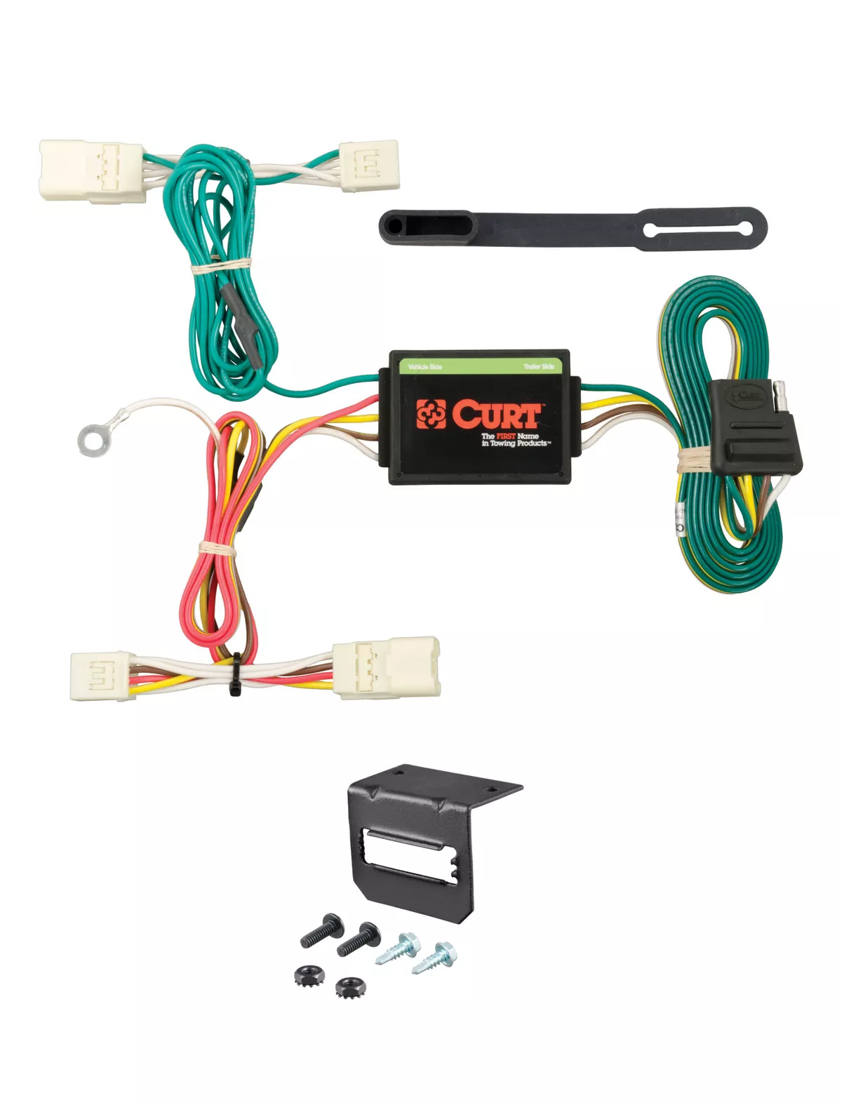 17-24 Mitsubishi Mirage G4 CURT 4-flat Plug and Play Trailer Wiring
