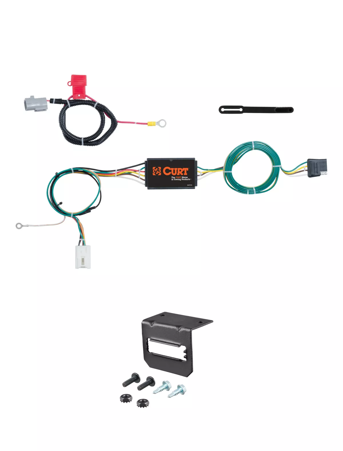 18-24 Mitsubishi Eclipse Cross CURT 4-flat Plug and Play Trailer Wiring
