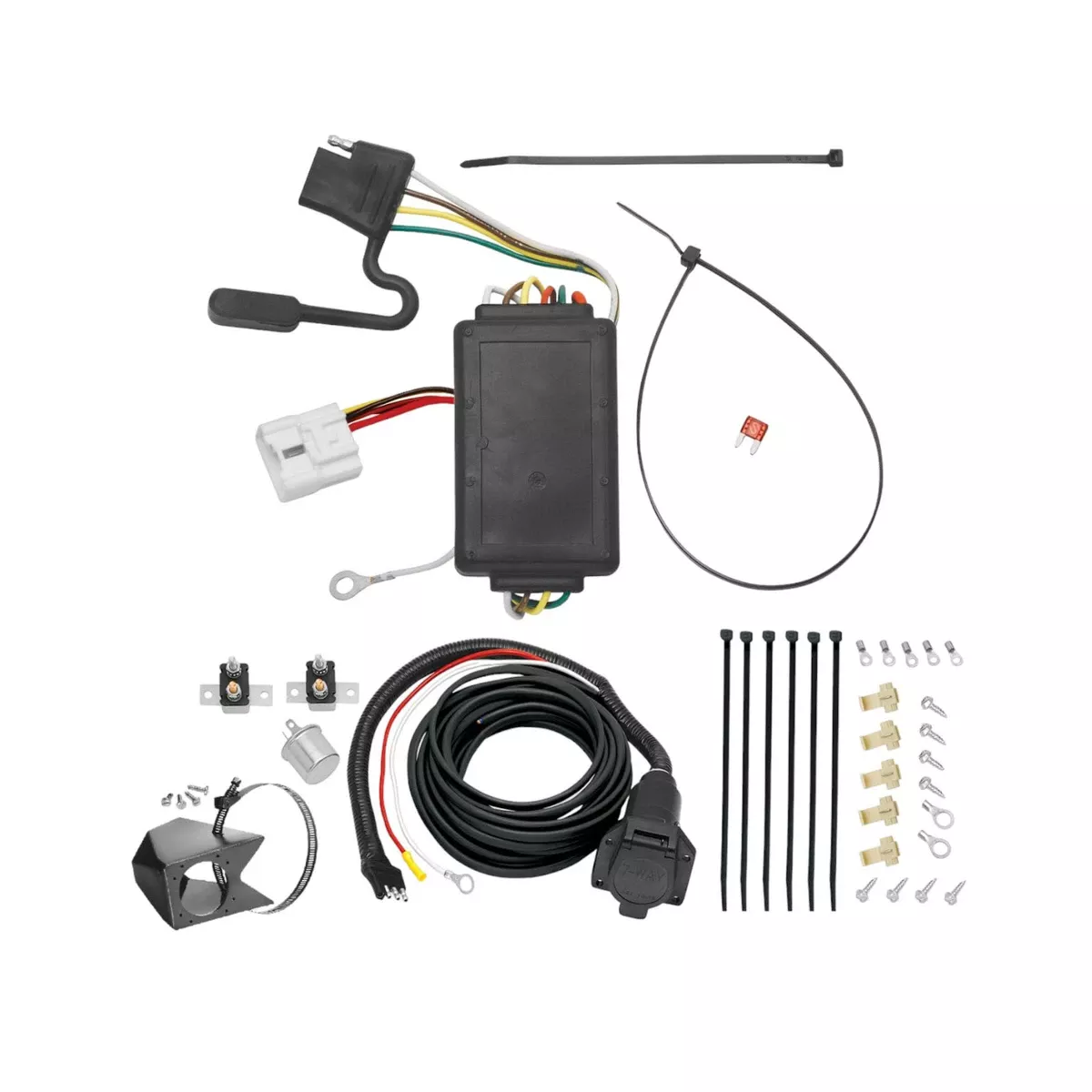 2004-2007 Toyota HighlanderTekonsha Custom 7-Way + Brake Controller Install Kit