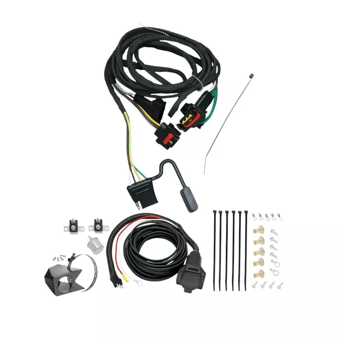2006-2009 Mitsubishi RaiderTekonsha Custom 7-Way + Brake Controller Install Kit