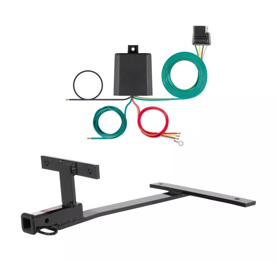 2008 - 2010 BMW 535i Sedan, excluding GT Curt 1-1/4", Class 1 Trailer Tow Hitch + 4-flat Wiring Kit 11498