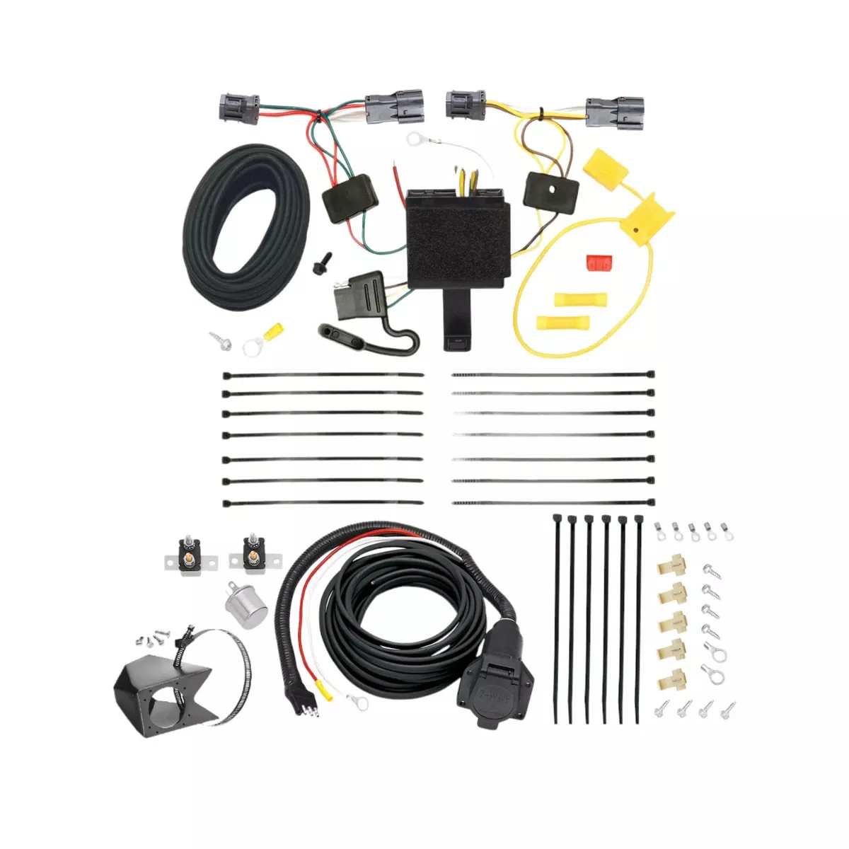 2011-2013 KIA Sorento EX, w/V6 Engine, Except w/Factory Tow Package Tekonsha Custom 7-Way + Brake Controller Install Kit