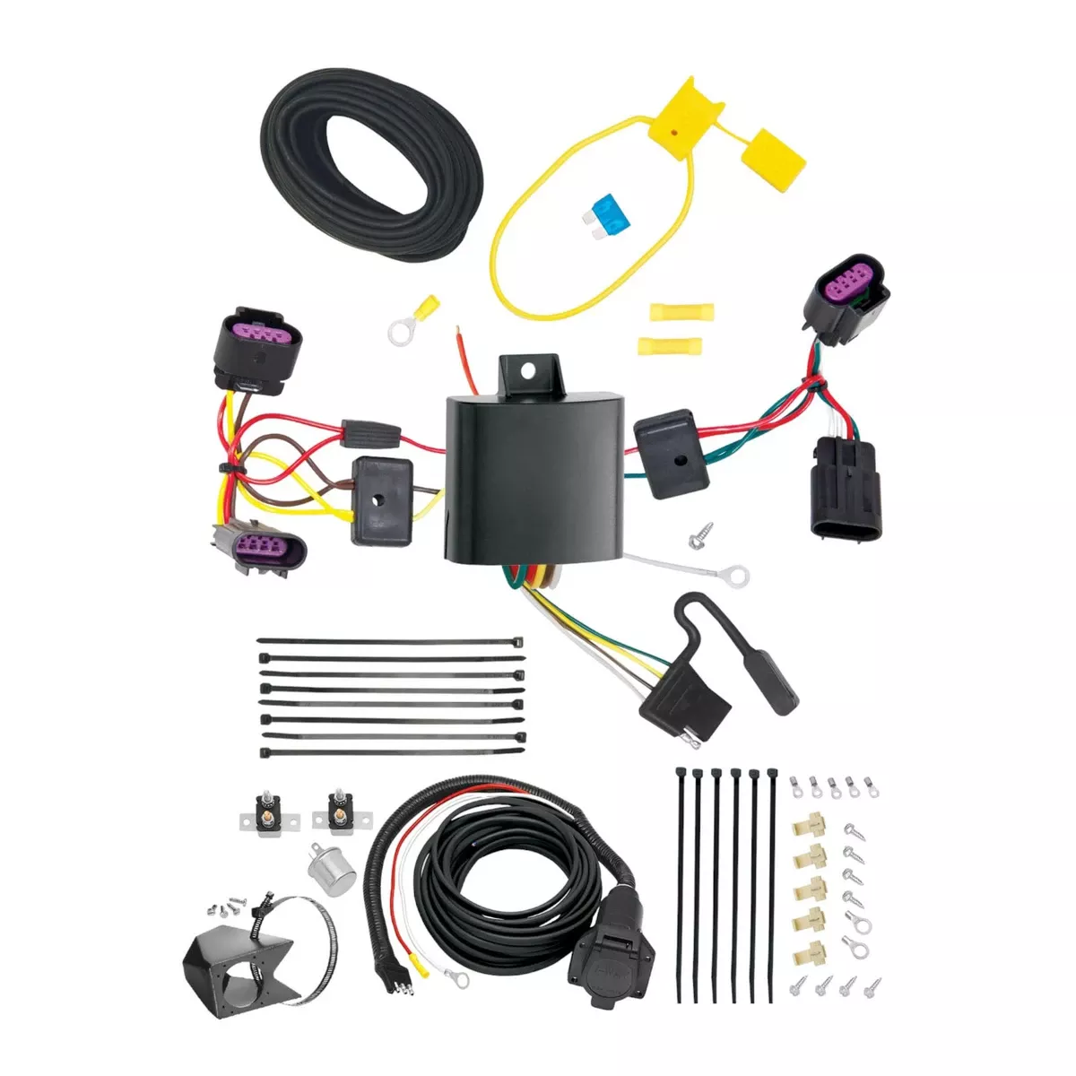 2012-2014 Chrysler 200 Convertible Tekonsha Custom 7-Way + Brake Controller Install Kit