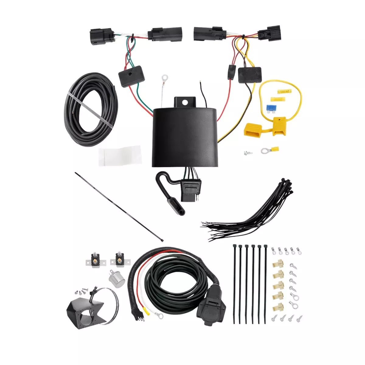 2019-2023 Jeep CherokeeTekonsha Custom 7-Way + Brake Controller Install Kit