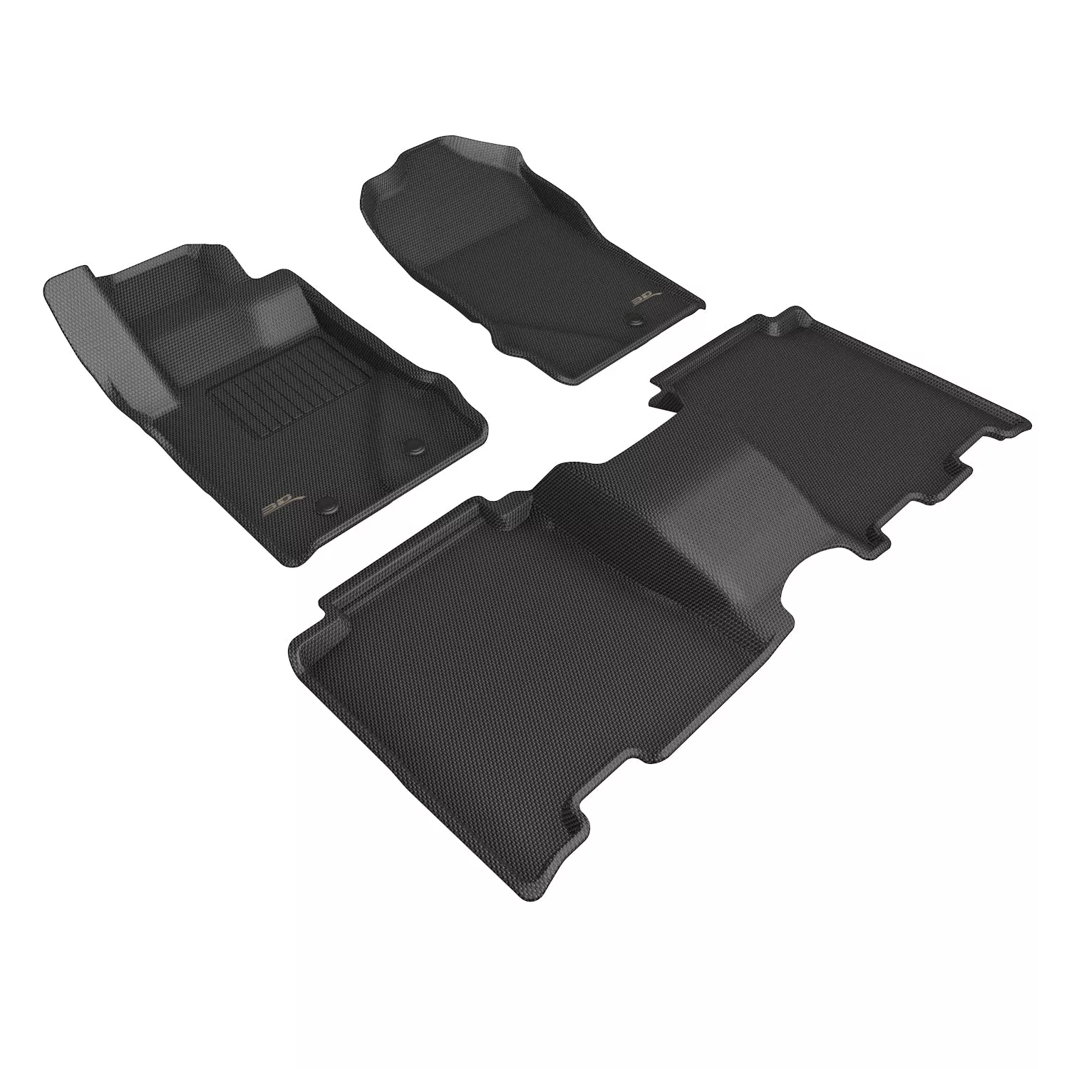 3D MAXpider Kagu Front/Rear Floor Liner - Black/Textured - Ford Compact SUV 2021-22