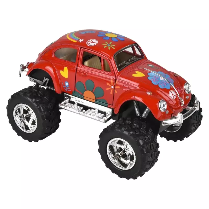 5″ Die-Cast Pull Back Big Wheel VW Bug