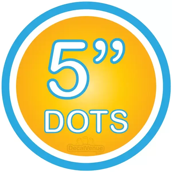 5 inch Polka Dot Circles Wall Decals