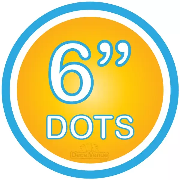 6 inch Polka Dot Circles Wall Decals