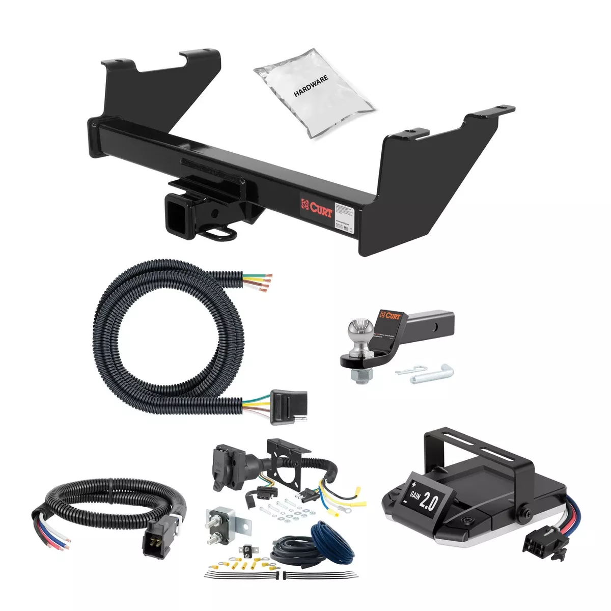 92-94 GMC Jimmy Full size 2 CURT Trailer Hitch + Assure Proportional Brake Controller Kit HBCW1073