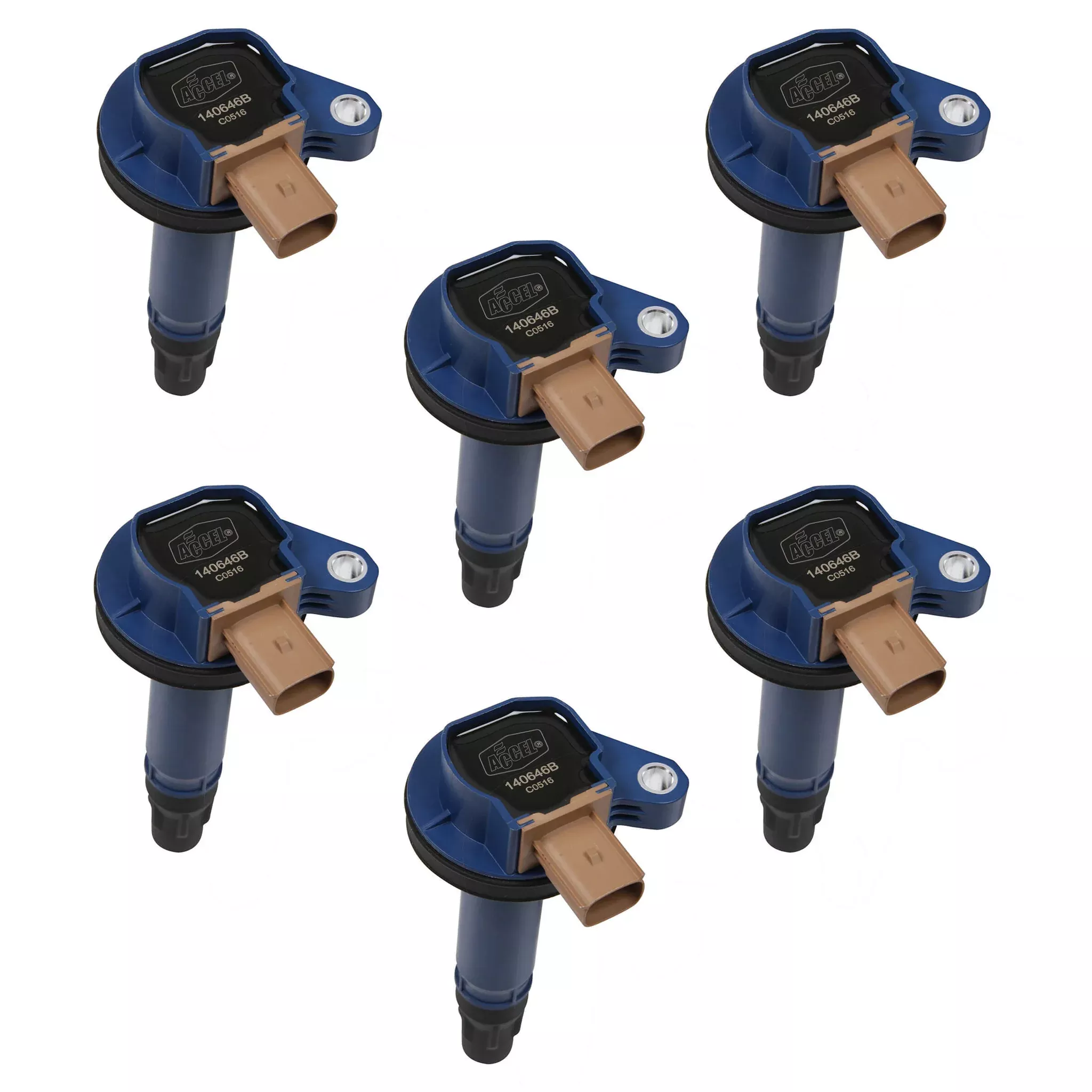 ACCEL Coil - Ford 3.5L V6 EcoBoost 6pk - Blue