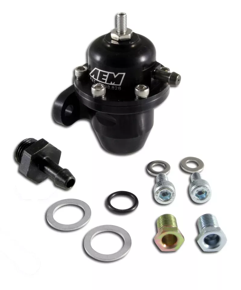 AEM Adjustable Fuel Pressure Regulator Black