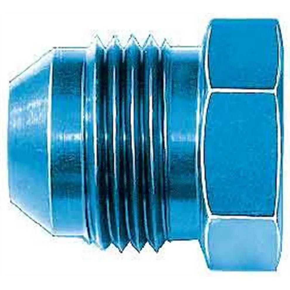 Aeroquip Aluminum Hex Head Plug -6 AN - Blue
