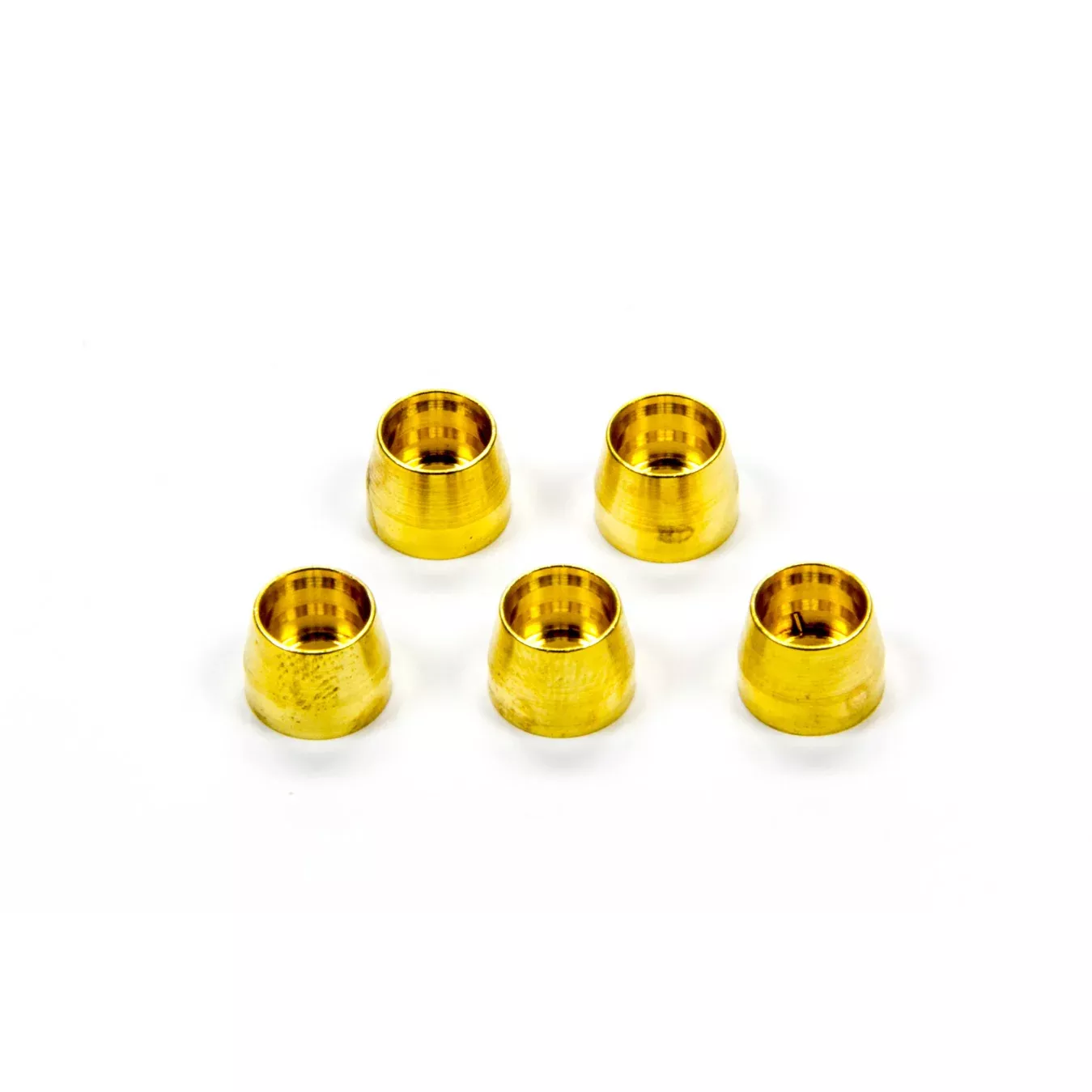 Aeroquip Compression Ferrule -4 AN - Brass - PTFE Fittings (Set of 5)