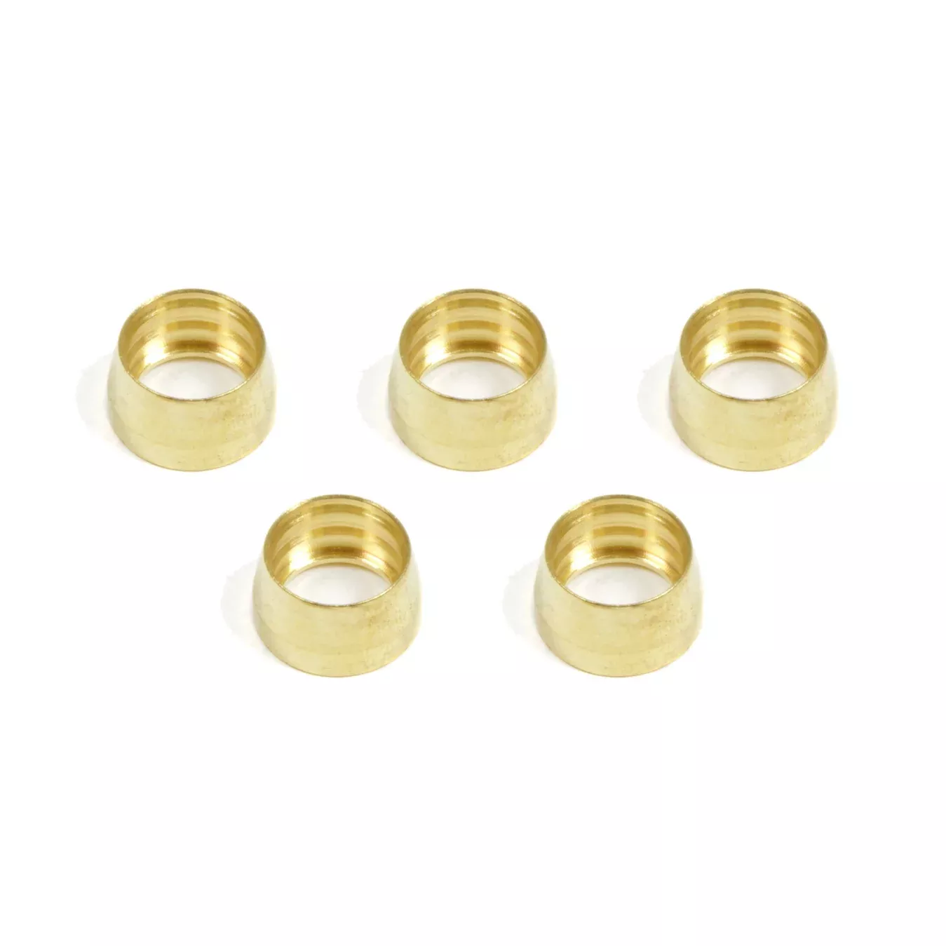 Aeroquip Compression Ferrule -8 AN - Brass - PTFE Fittings (Set of 5)