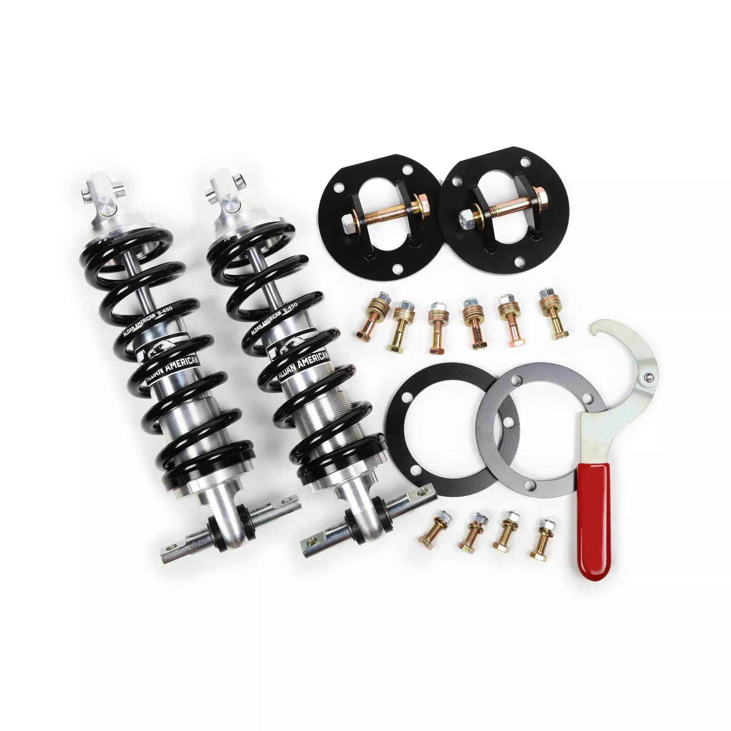 Aldan American Phantom Series Coil-Over Shock - Single Adjustable - Front - 450 lb/in Spring Rate - Billet Aluminum