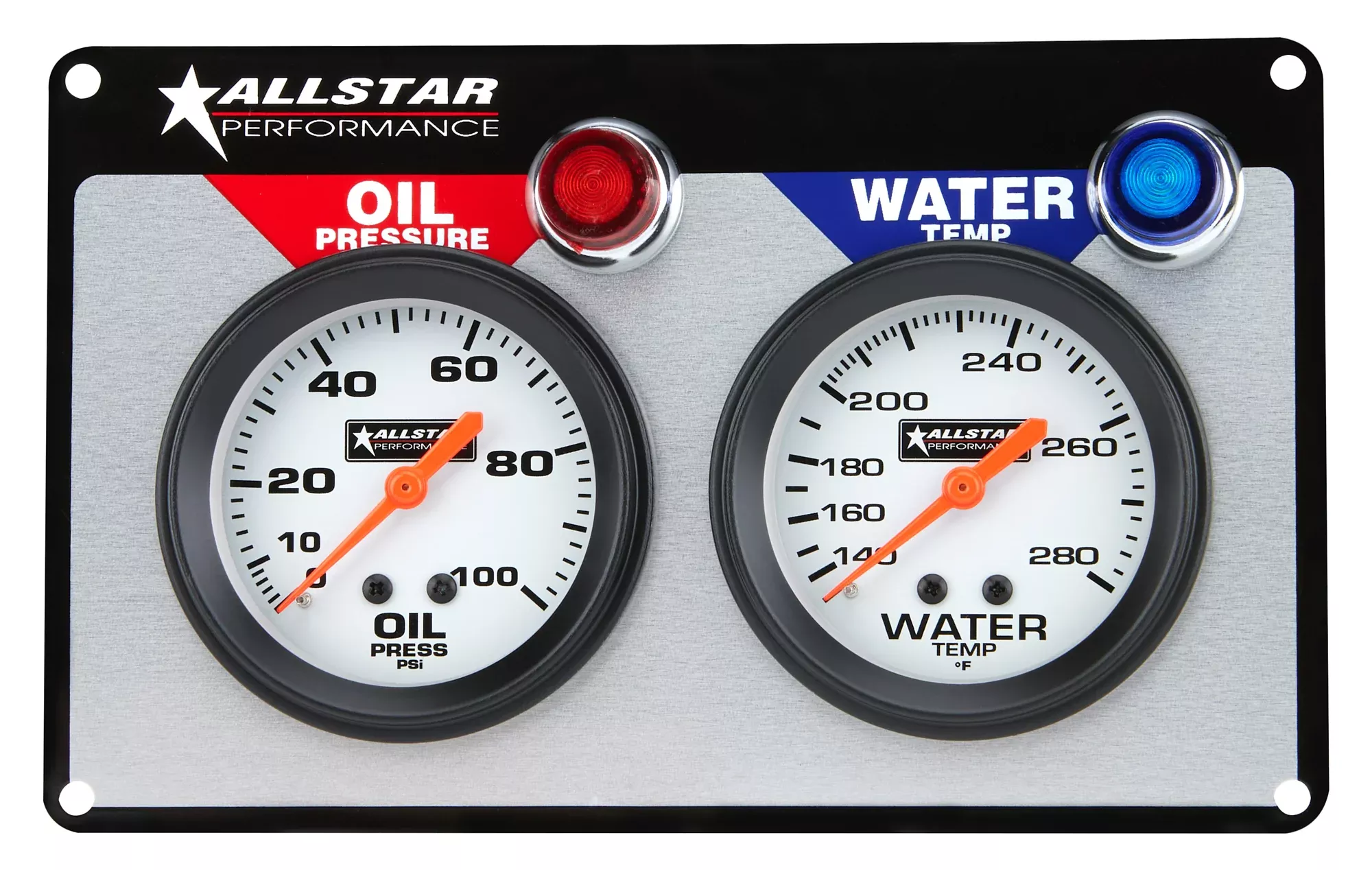 Allstar Performance 2 Gauge Panel (OP/WT) - 2-5/8" Gauges