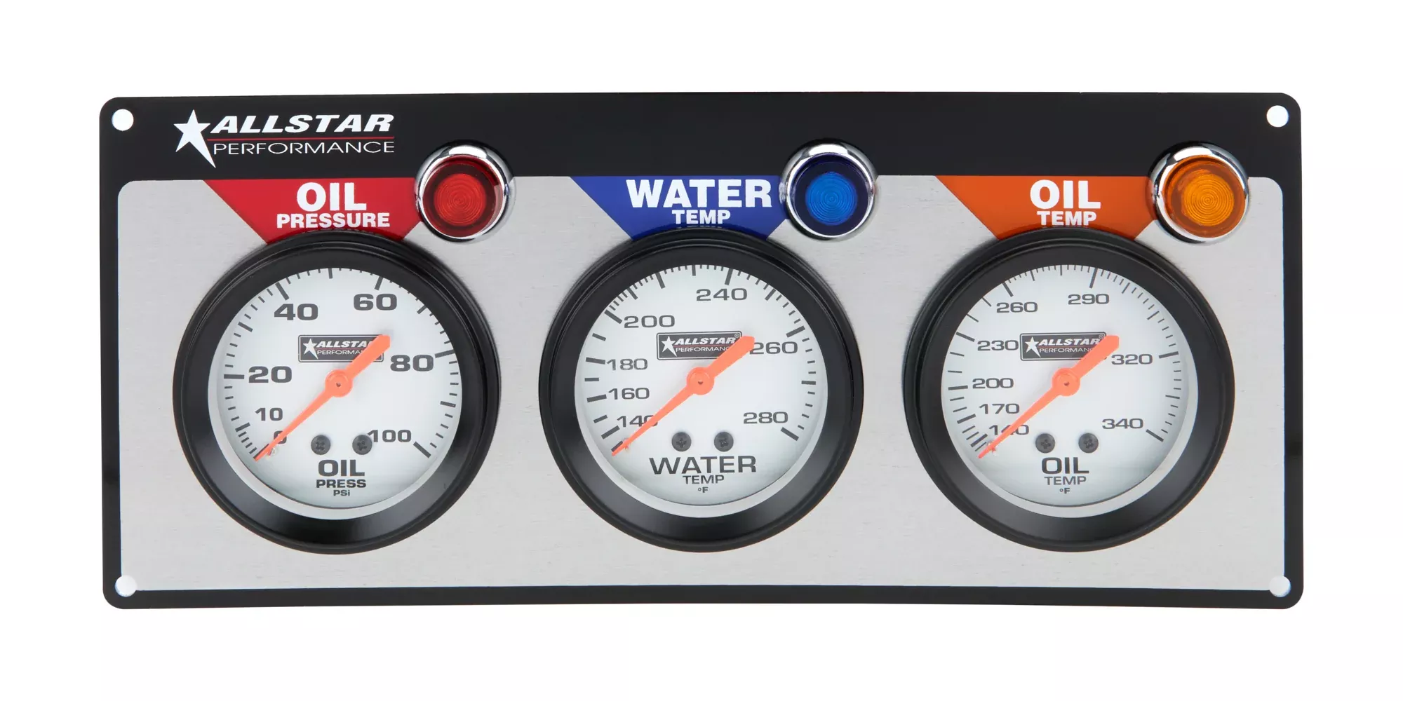 Allstar Performance 3 Gauge Panel (OP/WT/OT) - 2-5/8" Gauges