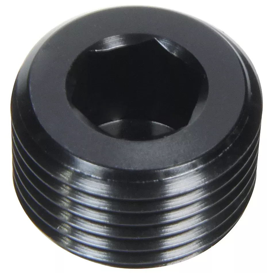 Allstar Performance Aluminum Allen Head Plug - 1/2 in NPT - Black