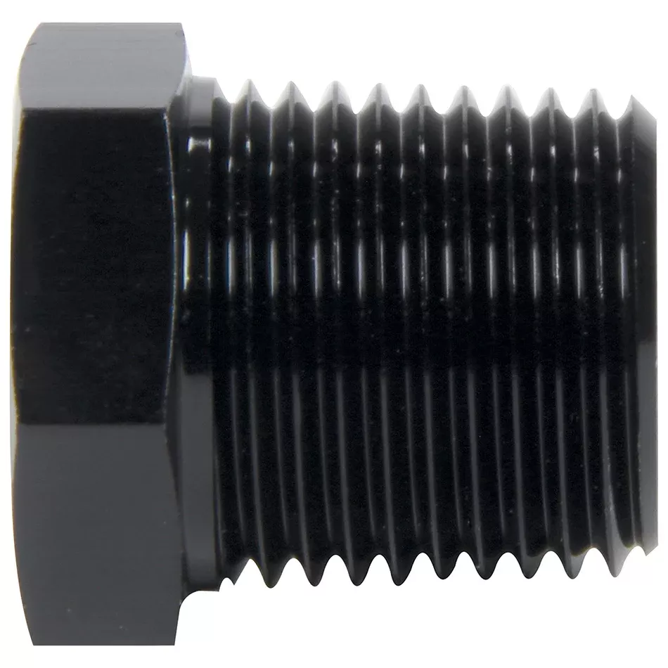 Allstar Performance Aluminum Hex Head Plug - 1/8 in NPT - Black
