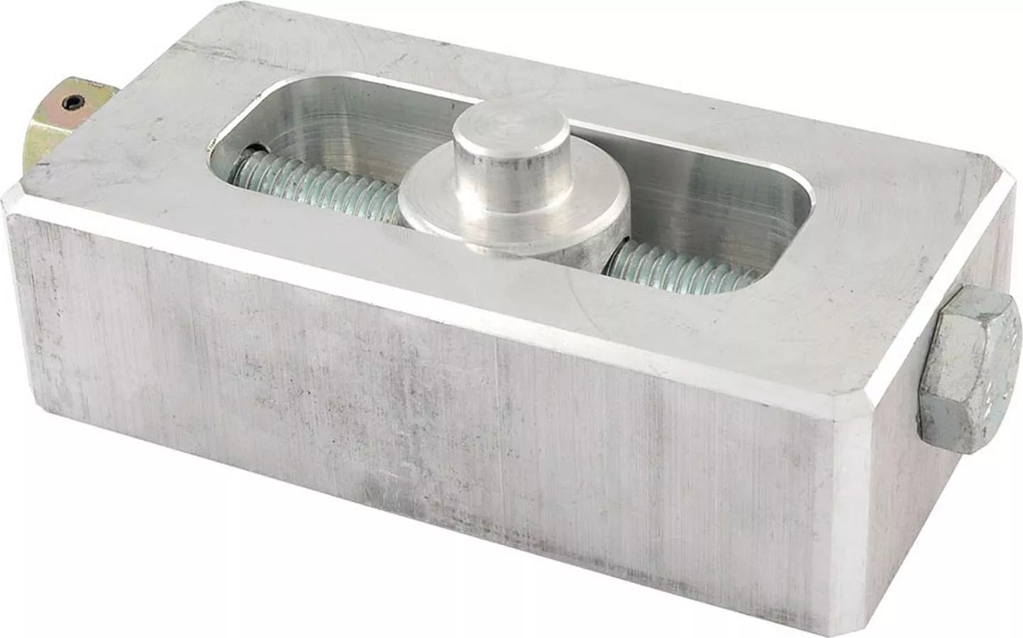Allstar Performance Cast Adjustable Aluminum Lowering Block - 1-1/2" Adjustment H x 2-1/4"W x 5"L - 9/16" Pin Diameter