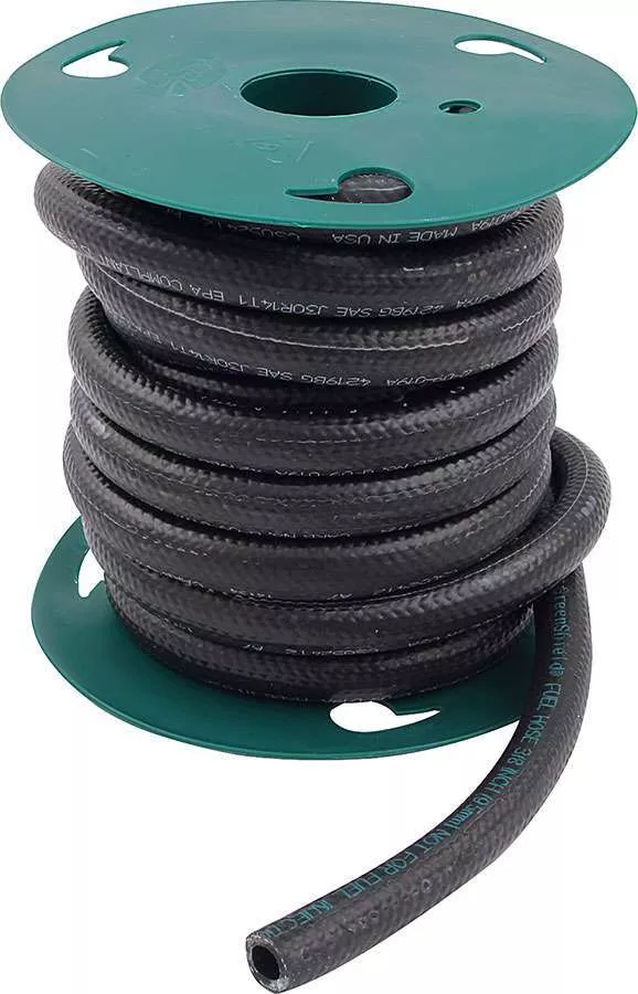 Allstar Performance Fuel Hose - 3/8 in ID - 25 ft. - Rubber - Black