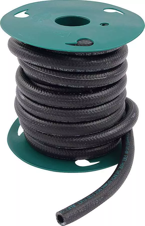 Allstar Performance Fuel Hose - 5/16 in ID - 25 ft. - Rubber - Black
