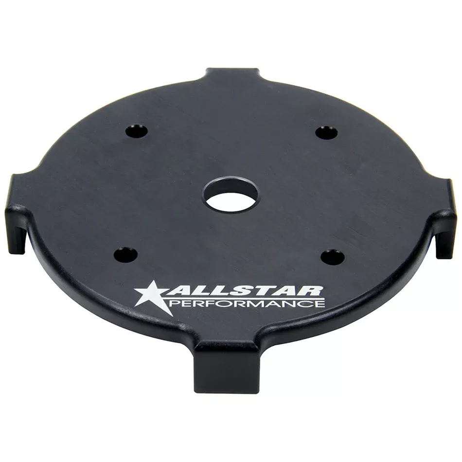 Allstar Performance Lower Spring Cup - Bolt-On - 1/2" Mounting Holes - Aluminum - Black - 5" OD Springs