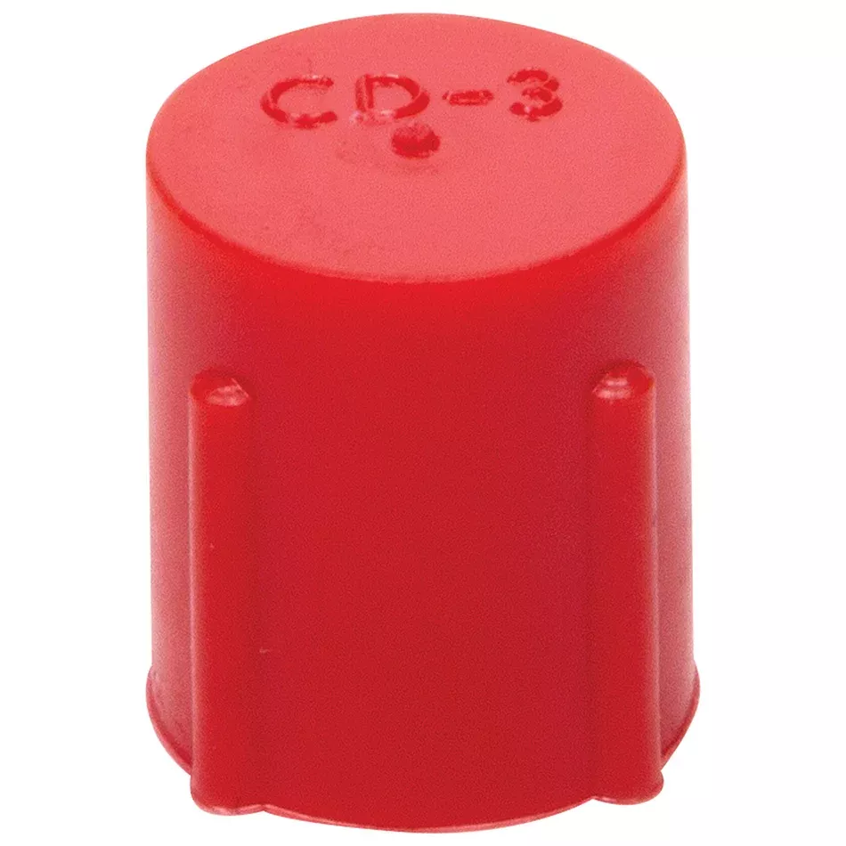 Allstar Performance Plastic AN Dust Cap - 3 AN - Red (Set of 20)