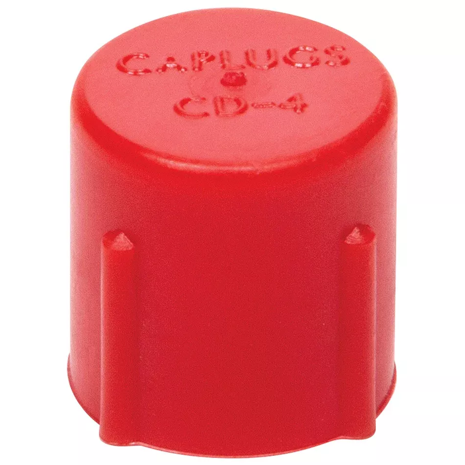 Allstar Performance Plastic AN Dust Cap - 4 AN - Red (Set of 20)