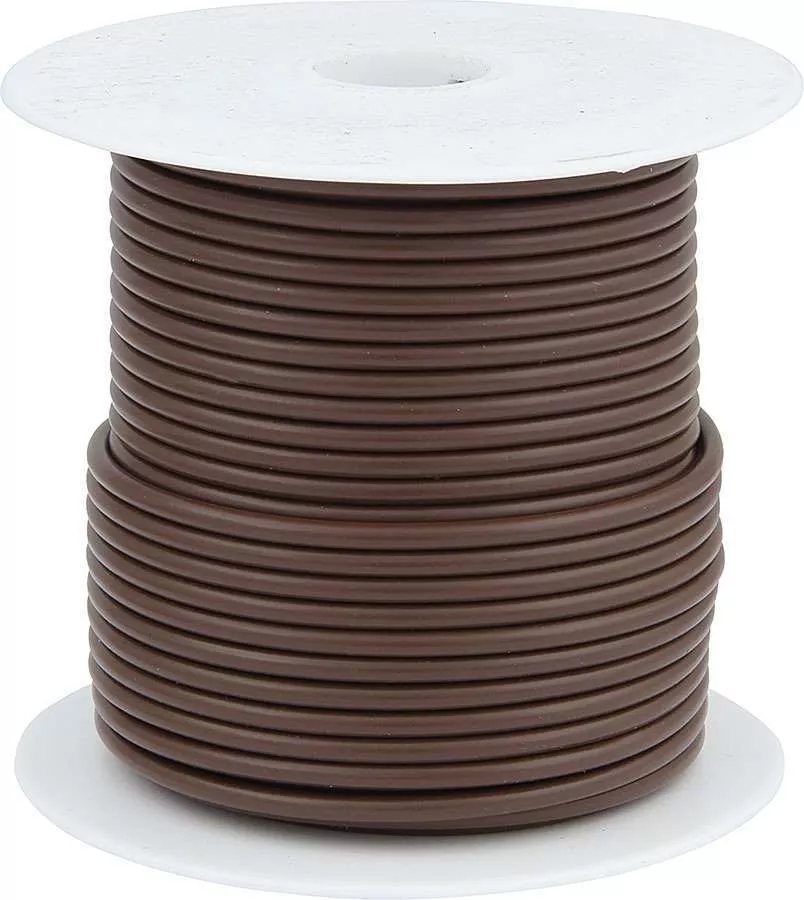Allstar Performance Primary Wire - Brown - 100' Spool - 14AWG