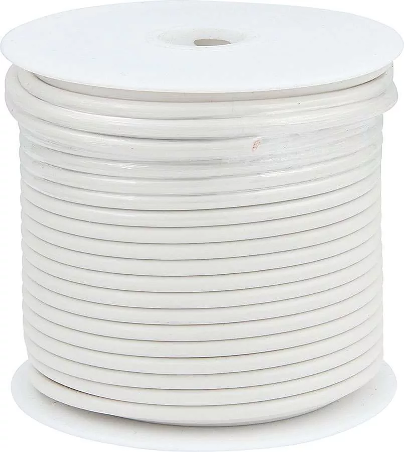 Allstar Performance Primary Wire - White - 100' Spool - 12AWG