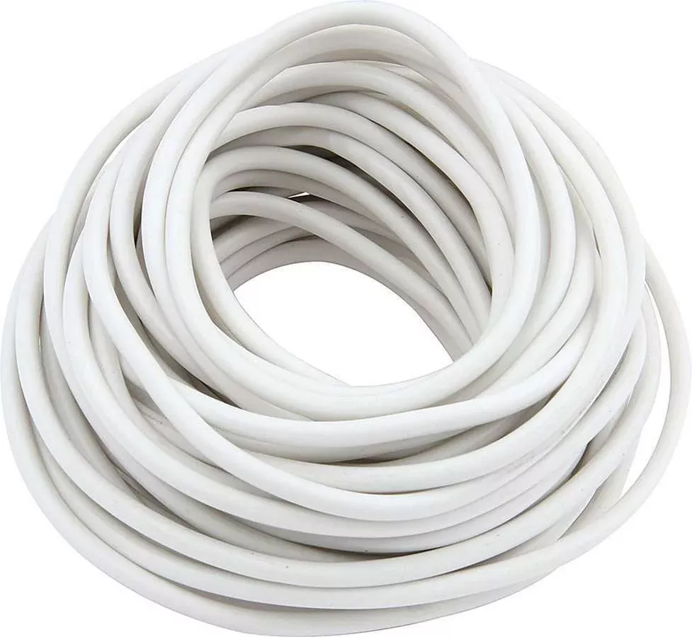 Allstar Performance Primary Wire - White - 50' Coil - 20AWG