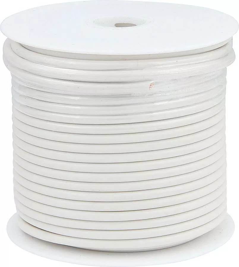 Allstar Performance Primary Wire - White - 75' Spool - 10AWG