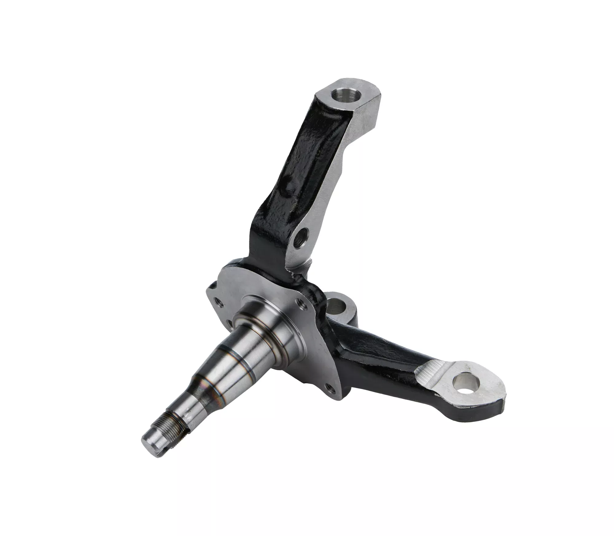 Allstar Performance Spindle - 8 Degree - 1.5" Taper - Passenger Side - Forged Steel - Black Paint
