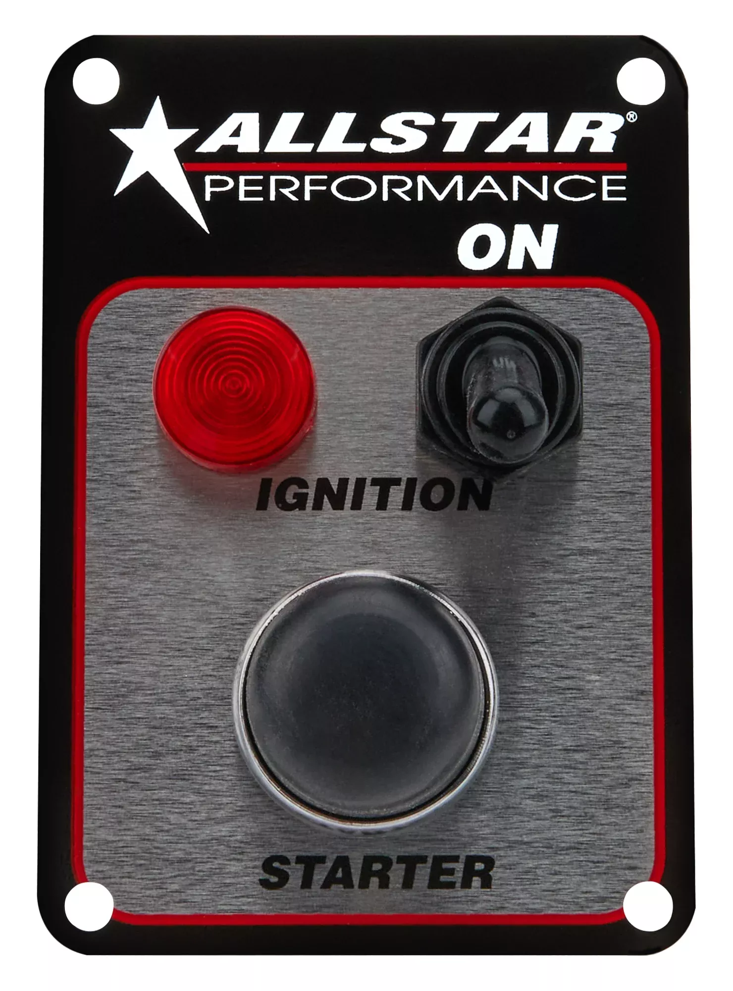 Allstar Performance Standard Ignition Switch Panel w/ Pilot Light